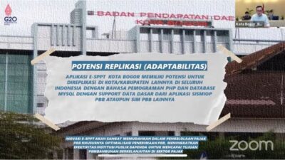 Wali Kota Bogor Paparkan Inovasi Pelayanan Publik e-SPPT PBB-P2