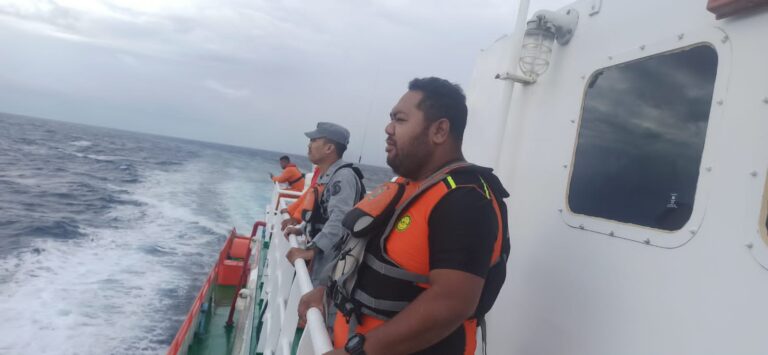 RIB-606 Lakukan Pencarian Korban Jatuh dari Kapal