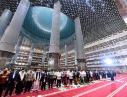 Presiden Jokowi Tunaikan Salat I’duladha 1443 Hijriah di Masjid Istiqlal