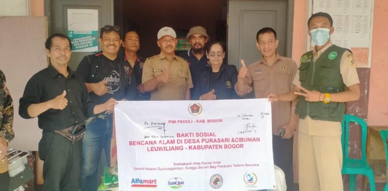 PWI Peduli Kab. Bogor Perduli Musibah Bencana Pamijahan dan Leuwiliang