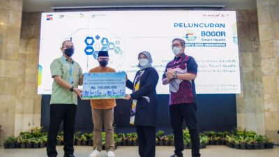 BJB Kota Bogor Beri Bantuan Rp 150 Juta Dukung Aplikasi Bogor Smart Health