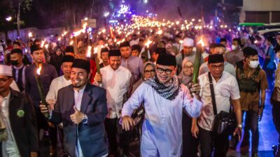 Ribuan Masyarakat Pawai Obor di Kota Bogor Rayakan Tahun Baru Islam