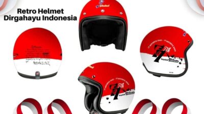 PT PIL Siap Luncurkan Helm Retro Modern Bertemakan Dirgahayu RI ke 77