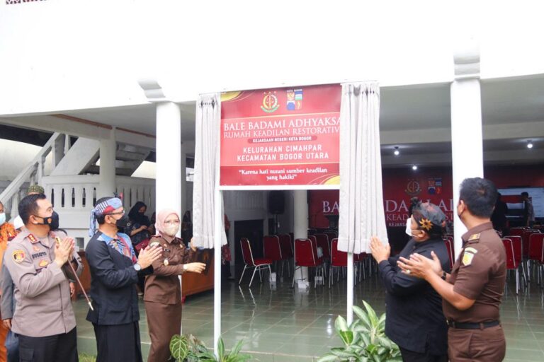 Kajari Kota Bogor Resmikan Bale Badami Adhyaksa atau Rumah Keadilan Restorative