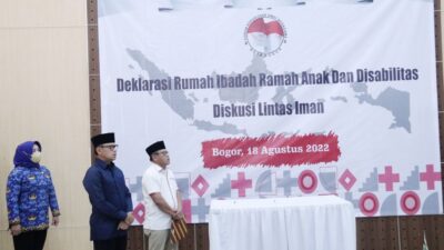 DP3A dan FKUB Gelar Deklarasi Rumah Ibadah Ramah Anak di Kota Bogor