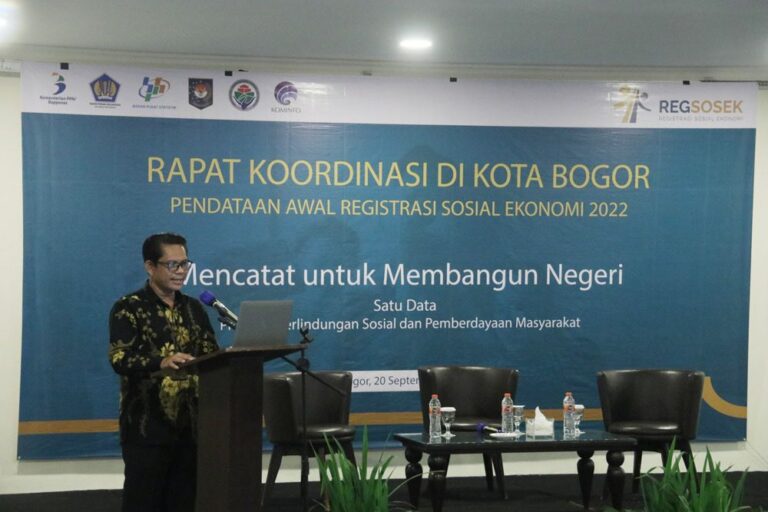 BPS Lakukan Pendataan Regsosek di Kota Bogor 15 Oktober-14 November 2022