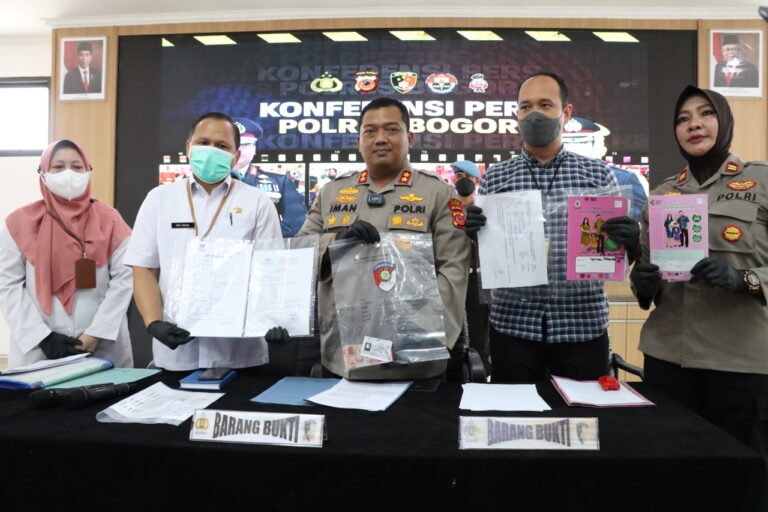 Sat Reskrim Polres Bogor Ungkap Kasus Perdagangan Orang Berkedok Yayasan