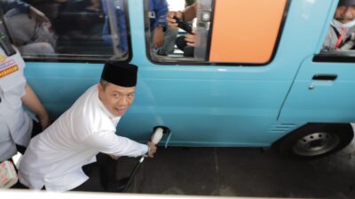 Hadapi Inflansi, Pemkab Bandung Launching Pemberian Bantuan Subsidi Transfortasi Umum
