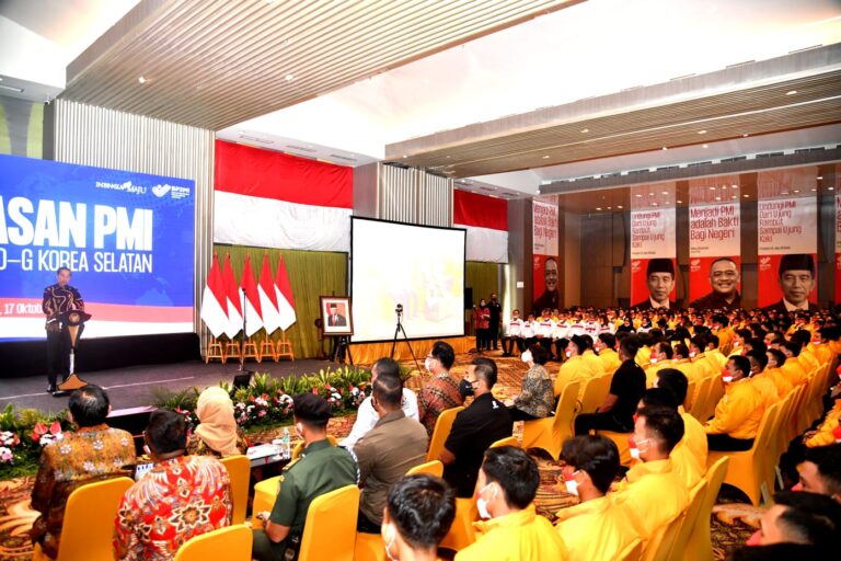 Jokowi Lepas Pekerja Migran dengan Skema G to G ke Korea Selatan