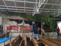 Akibat Cekcok Antara Dua Kubu, Tembok Pembatas Gereja HKBP Cibinong Dirusak