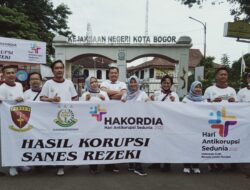 Hakordia 2022, Kejari Kota Bogor Bagi-bagi Striker dan Kaos Lawan Korupsi