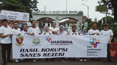 Hakordia 2022, Kejari Kota Bogor Bagi-bagi Striker dan Kaos Lawan Korupsi