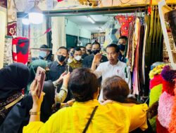 Presiden Tinjau Aktivitas Perdagangan di Pasar Bawah Pekanbaru