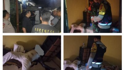 Polisi Lakukan Olah TKP Mayat Pria Dalam Kontrakan di Sukaraja
