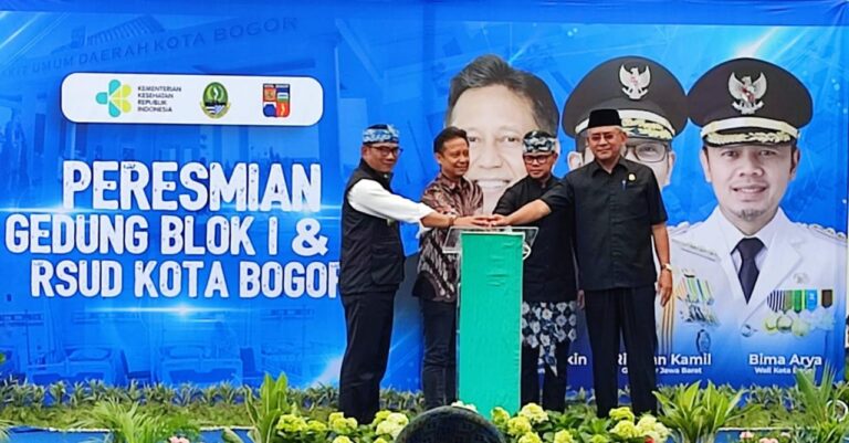 Menkes bersama Gubernur Jabar Resmikan Gedung Blok I & IV RSUD Kota Bogor
