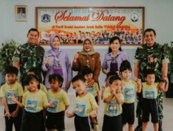 Baksos Srenum TNI dan IKKT PWA Cabang 7 Kunjungi Panti Sosial Asuhan Anak Balita Tunas Bangsa di Cipayung