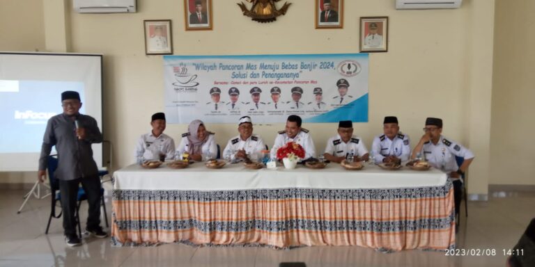Camat Pancoran Mas dan para Lurah Ngopi Bareng Bersama SWI Depok Sikapi Permasalahan Lingkungan
