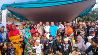 Masyarakat Desa Pangkalan Cikidang Gelar Bakti Sosial Sunatan Masal