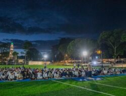 Shalat Subuh Berjamaah di Lapangan mini soccer Taman Manunggal, ini kata Ustadz Pantun