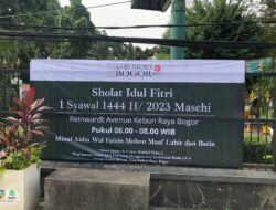 Kebun Raya Bogor Kembali Menggelar Pelaksanaan Sholat Idul Fitri