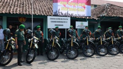 112 unit sepeda motor CRF 150L untuk para Babinsa Yogyakarta