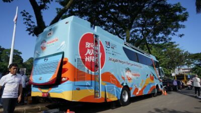 Akhirnya Bus KPK Parkir di Kota Bogor