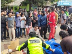 Hendak Mendahului Angkot, Pengendara Sepeda Motor di Bogor Terlindas Dump Truk