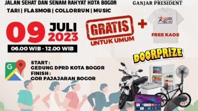 Ribuan warga, pastikan ikuti Jalan sehat dan senam rakyat di Kota Bogor, simak info lengkapnya..