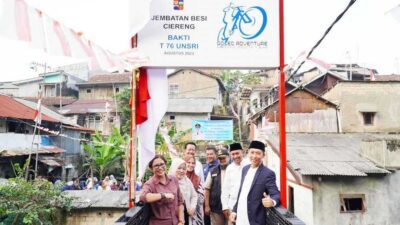 Jembatan Besi Ciereng Rampung Diperbaiki, Dedie Rachim Titip Pesan Buat Warga