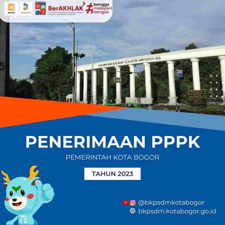 Daftarkan Segera! Pemkot Bogor Buka Seleksi Penerimaan PPPK 1.112 Formasi