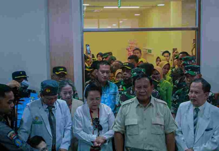 Dedie Rachim Dampingi Prabowo Resmikan RS Tingkat III Salak Dr. H. Sadjiman