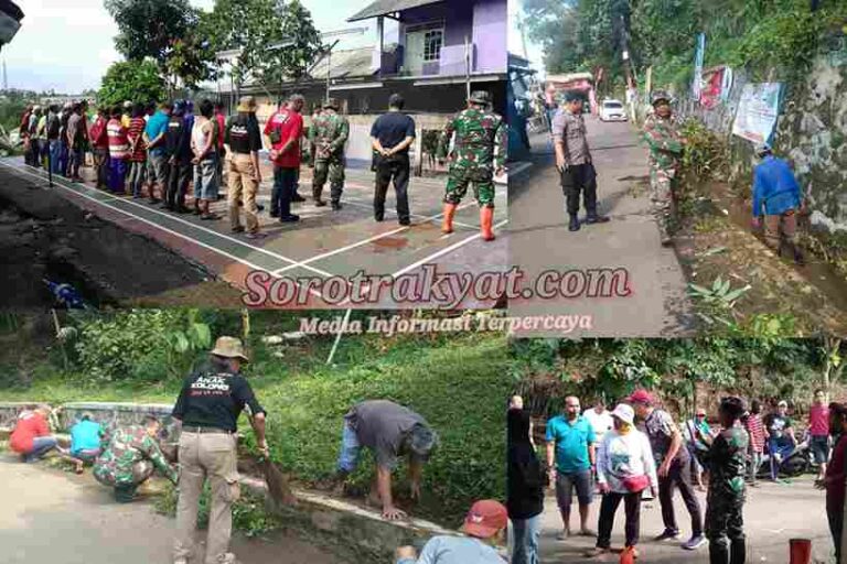Karya Bhakti TNI dan Warga Bogor Barat: Wujud Nyata Kemanunggalan TNI-Rakyat Bangun Lingkungan Bersih