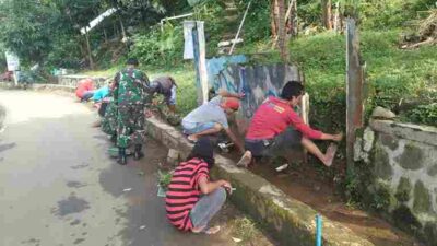 Karya Bhakti TNI-Warga Bogor Barat: Kampung Karya Bhakti Makin Hijau dan Rapi
