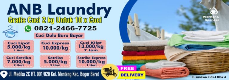ANB Laundry: Laundry Kiloan dengan Harga Terjangkau di Bogor Barat