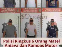 Matel Brutal! Aniaya dan Rampas Motor Pengendara di Bogor, 6 Orang Diciduk Polisi