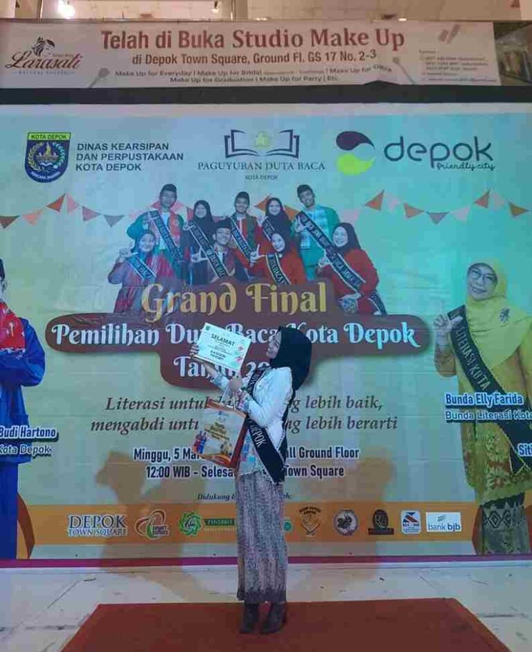 Daffa Maryam Septerina: Dari Pecinta Literasi Menjadi Duta Baca Kota Depok