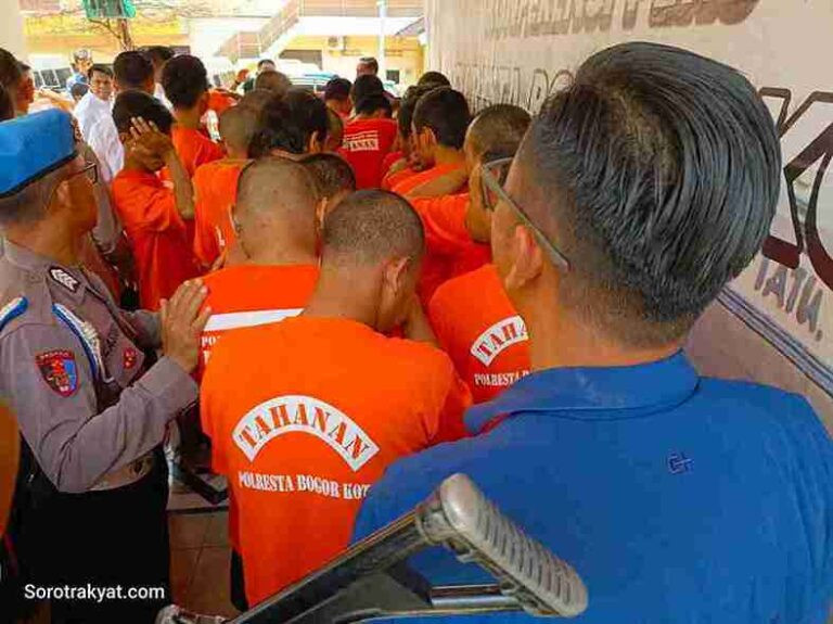 Kapolresta Bogor Kota Ungkap Kasus Narkoba Besar-besaran, 43 Tersangka Diamankan
