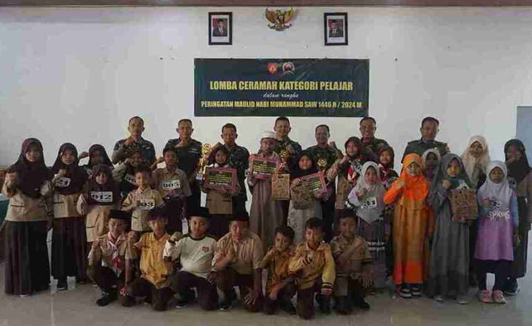Peringati Maulid Nabi Muhammad SAW, Kodim Batang Ajak Anak-Anak Jadi Generasi Emas Melalui Lomba Ceramah