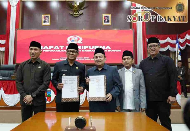 APBD Kota Bogor 2025 Disahkan: Anggaran Rp2,9 Triliun Ditetapkan untuk Pembangunan