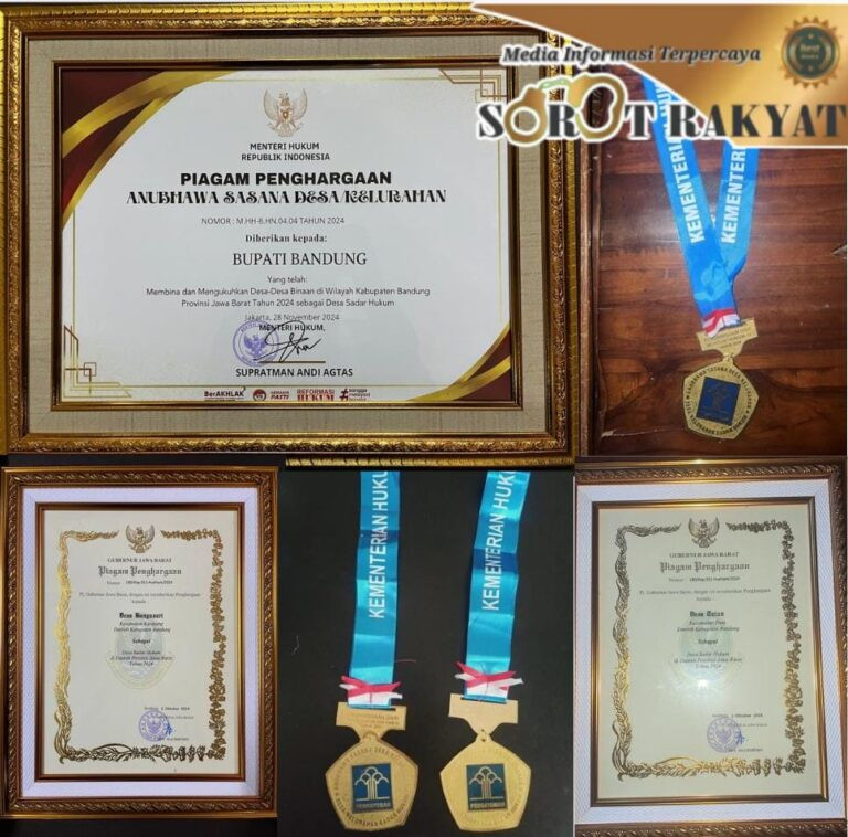 Dua Desa di Kabupaten Bandung Raih Penghargaan Anubhawa Sasana Desa, Inisiatif Bupati Dadang Supriatna Berhasil