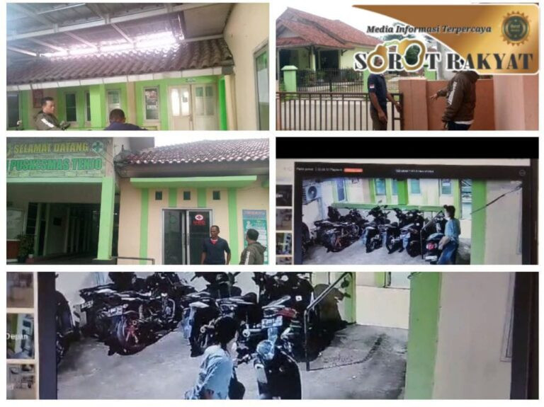Viral di Medsos, Pencurian Sepeda Motor di Puskesmas Tenjo Bogor, Polisi Olah TKP
