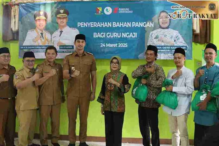 Pemkab Bandung Apresiasi Guru Ngaji dengan Bantuan Cadangan Pangan Jelang Idulfitri