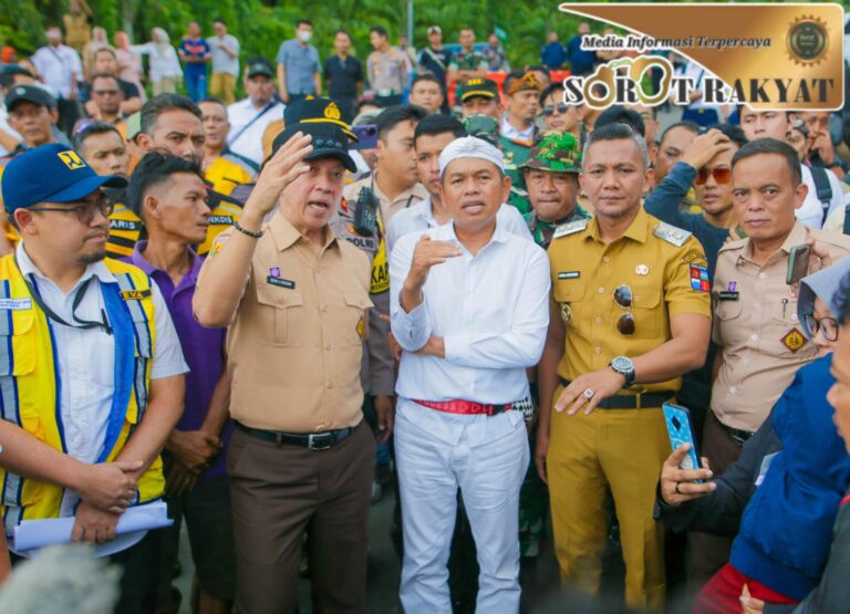 “Leuweung Batutulis” Bangkit dari Longsor, Gubernur & Walikota Bersatu Selamatkan Jalan Longsor