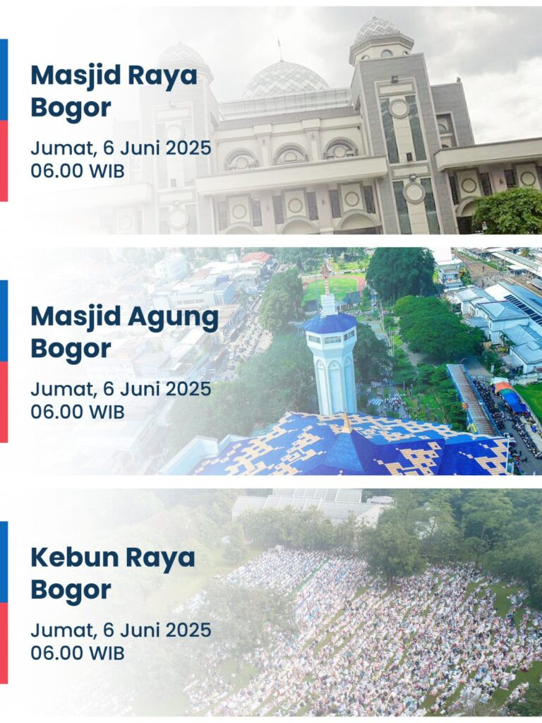 Resmi! Pemkot Bogor Ajak Warga Salat I’dul Adha Bersama di Masjid Raya
