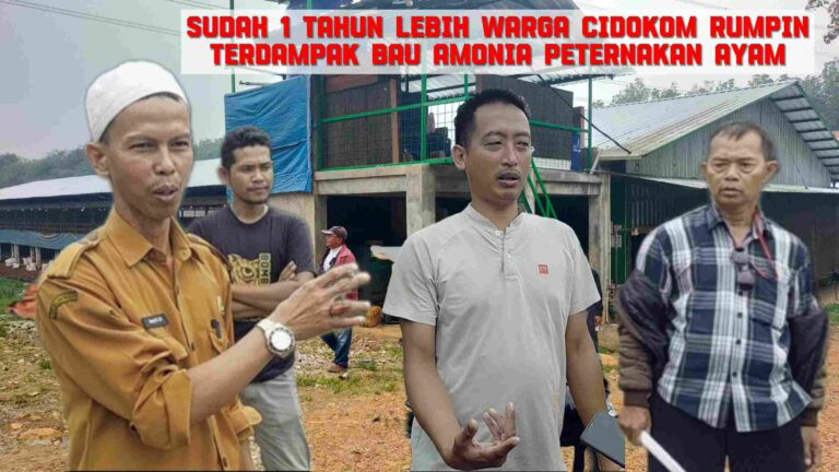 Kadus Cidokom Rumpin dan LSM Gruduk PT Siny Farm yang Sebabkan Polusi Bau Amonia Peternakan Ayam