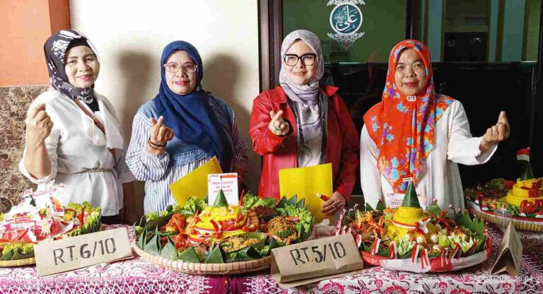Malam Kemerdekaan di Pasir Jaya Bogor Barat Dirayakan dengan Lomba Tumpeng Antar-RT