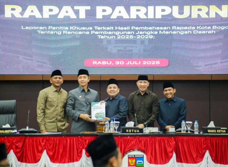 Kota Bogor Punya Pedoman Baru: RPJMD 2025-2029 Disetujui Jadi Perda, Dedie Rachim Sebut Isu Strategis Ini