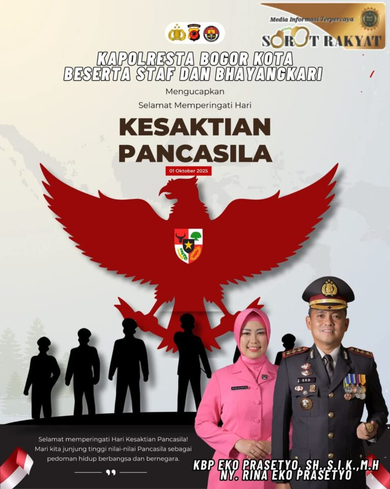 Tegakkan Pilar Bangsa: Kapolresta Bogor Kota Ajak Bhayangkari Junjung Tinggi Kesaktian Pancasila 1 Oktober
