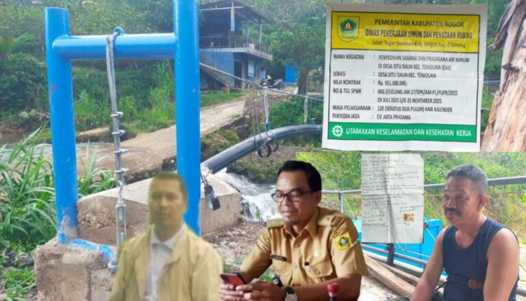“Skandal Proyek Air Minum Bogor: Dibangun di Lahan Warga Tanpa Hibah, Pejabat Kecamatan ‘Buta'”