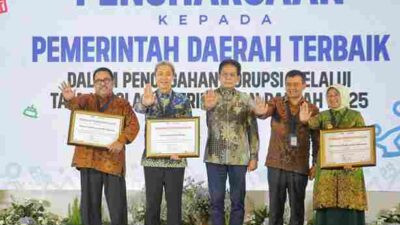 Kota Bogor Raih Peringkat 1 Pencegahan Korupsi Terbaik 2025